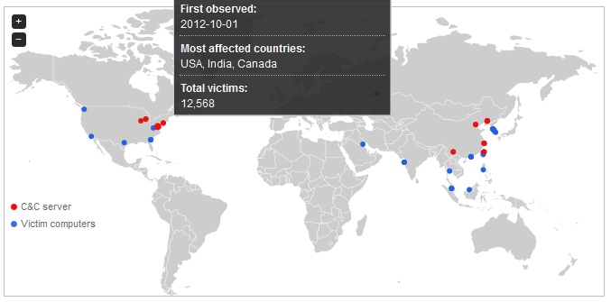 Trend Micro crea un mapa mundial de botnets 79